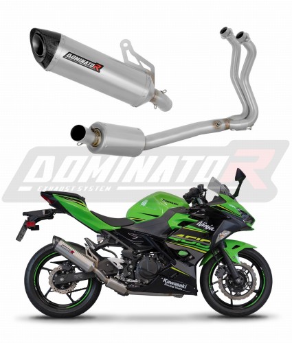 complete exhaust system with muffler DOMINATOR Full System HP8 fits to Kawasaki NINJA 400 2018  2022 7