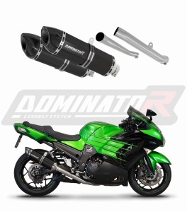 KAWASAKI ZZR 1400 2012 - 2023 Schalldämpfer Auspuff HP5 BLACK + dB killer