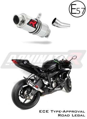 Auspuff Schalldämpfer DOMINATOR homologiert GP1 passend für Kawasaki ZX6R 636 2009  2020 5