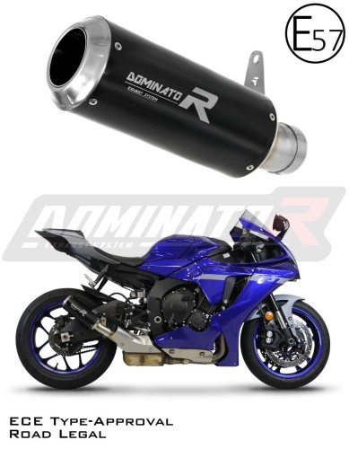 Auspuff Schalldämpfer DOMINATOR homologiert GP schwarz passend für Yamaha YZF R1 1000 RN32 2015  2016 6