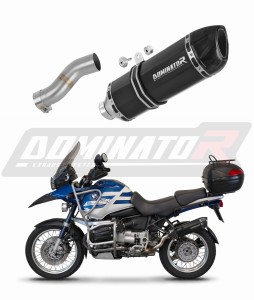 BMW R1150R Schalldämpfer Auspuff HP1 BLACK + dB killer medium