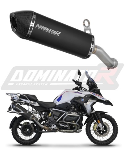 Auspuff Schalldämpfer DOMINATOR homologiert schwarz HP7 passend für BMW R1200GS Adventure 2013  2018