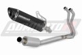 complete exhaust system with muffler DOMINATOR Full System HP8 BLACK fits to Kawasaki Z400 2018  2023