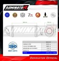 komplette Auspuffanlage mit Schalldämpfer DOMINATOR Full System HP8 schwarz passend für Kawasaki Z400 2018  2023 3