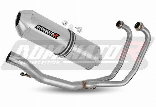 komplette Auspuffanlage mit Schalldämpfer DOMINATOR Full System OVR passend für Suzuki GS 500E 1989  2009