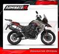 complete exhaust system with muffler DOMINATOR Full System HP7 BLACK fits to Benelli TRK 702 / TRK 702X 2023  2024 3