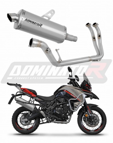 kompletny układ wydechowy z tłumikiem DOMINATOR Full System Tytanowy P7 pasujący do motocykla Benelli TRK 702 / TRK 702X 2023 - 2024 5