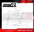 Auspuff Schalldämpfer DOMINATOR homologiert GP schwarz passend für Kawasaki Z 900 A2 2020  2024 7