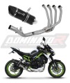 komplette Auspuffanlage mit Schalldämpfer DOMINATOR Full System HP6 schwarz passend für Kawasaki Z 900 2017  2019