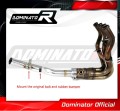 decat mid muffler DOMINATOR Mid Pipe fits to Kawasaki Z 900 A2 2017  2019 7