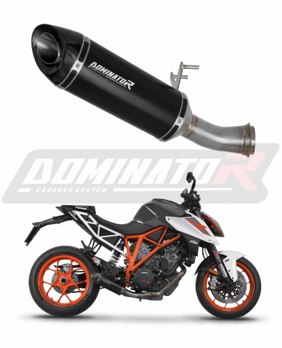 KTM 1290 SUPER DUKE / R 2017 - 2019 Exhaust Muffler Auspuff Sportauspuff Silencer Echappement Silencieux Scarico Scarichi Escape Wydech Tłumik HP8 BLACK DOMINATOR EXHAUST SYSTEM