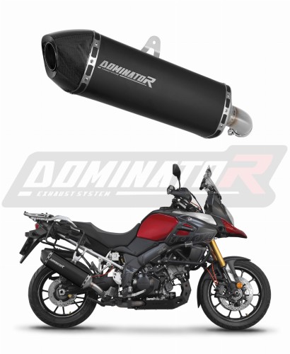 Auspuff Schalldämpfer DOMINATOR HP7 schwarz passend für Suzuki DL 1000 VStrom 2017  2020