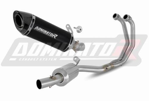 komplette Auspuffanlage mit Schalldämpfer DOMINATOR Full System HP8 schwarz passend für Yamaha MT03 2020  2023 2