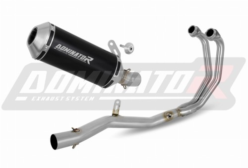 Yamaha MT-03 MT 03 2022 Exhaust Muffler Manifold Collector Auspuff Sportauspuff Silencer Echappement Silencieux Scarico Marmitta Scarichi Escape Wydech Tłumik Kolektor OV BLACK DOMINATOR Full Exhaust System x