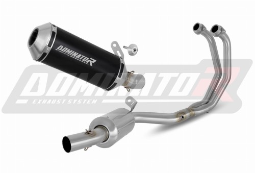Yamaha MT-03 MT 03 2022 Exhaust Muffler Manifold Collector Auspuff Sportauspuff Silencer Echappement Silencieux Scarico Marmitta Scarichi Escape Wydech Tłumik Kolektor OV BLACK DOMINATOR Full Exhaust System EX x