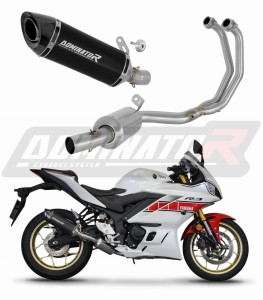 Yamaha YZF-R3 2019 - 2024 Auspuffanlagen Schalldämpfer HP8 BLACK + dB killer medium