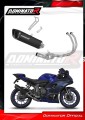 kompletny układ wydechowy z tłumikiem DOMINATOR RACE Full System HP6 CZARNY pasujący do motocykla Yamaha YZF R7 2021 - 2024 2