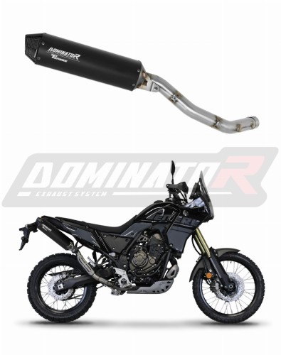 Yamaha Tenere 700 2021 - 2024 EXHAUST Muffler Auspuff Sportauspuff Silencer Echappement Silencieux Scarico Scarichi Escape Wydech Tłumik MX2 BLACK DOMINATOR x