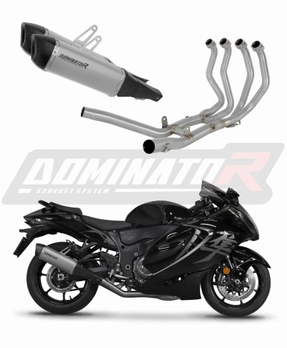 complete exhaust system with muffler DOMINATOR Full System titanium HP6 fits to Suzuki GSX 1300 R Hayabusa 2021  2024 6
