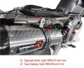 Auspuff Schalldämpfer DOMINATOR HP1 schwarz passend für Aprilia SMV DORSODURO 750 2008  2016 3