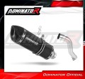 Auspuff Schalldämpfer DOMINATOR HP1 schwarz passend für Honda XL 700 V TRANSALP 2008  2014 2