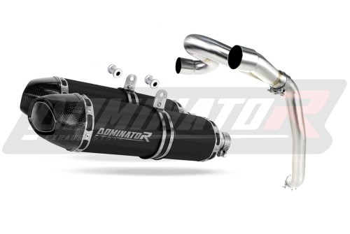 Auspuff Schalldämpfer DOMINATOR HP1 schwarz passend für Honda VFR 800 V TEC 2002  2013
