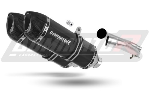 CBF 1000 EXHAUST Honda Muffler Auspuff Sportauspuff Silencer Echappement Silencieux Scarico Scarichi Escape Wydech Tłumik Carbon Tip HP1 BLACK 2006 - 2009 Dominator  x