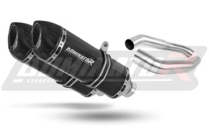 Honda CBR 1000F DUAL 1988 - 2000 Schalldämpfer Auspuff HP1 BLACK + dB killer