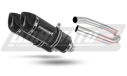 Auspuff Schalldämpfer DOMINATOR HP1 schwarz passend für Honda VTR 1000 SP2 2002  2006