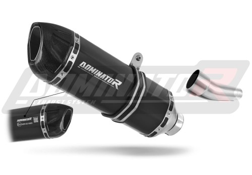 Auspuff Schalldämpfer DOMINATOR homologiert HP1 schwarz passend für Kawasaki ZX6R 636 2009  2016