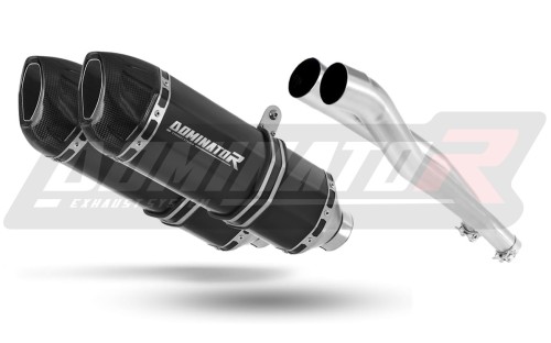 Auspuff Schalldämpfer DOMINATOR HP1 schwarz passend für Kawasaki ZZR 1400 2006  2011