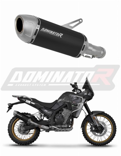 Auspuff Schalldämpfer DOMINATOR S6 schwarz passend für Kove 800 X Pro Adventure 2023  2026