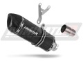 Auspuff Schalldämpfer DOMINATOR HP1 schwarz passend für Piaggio MP3 500