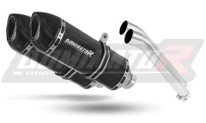 Suzuki DL 1000 V Strom 2002 - 2011 Schalldämpfer Auspuff HP1 BLACK + dB killer