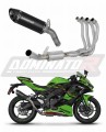 Kawasaki NINJA ZX4RR 2023-2024 EXHAUST Collector Manifold Full System Muffler Auspuff Sportauspuff Silencer Echappement Silencieux Scarico Scarichi Escape Wydech Tłumik HP8 BLACK Dominator Exhaust System x