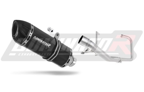 komplette Auspuffanlage mit Schalldämpfer DOMINATOR Full System HP1 schwarz passend für Yamaha YBR 125 2000  2008
