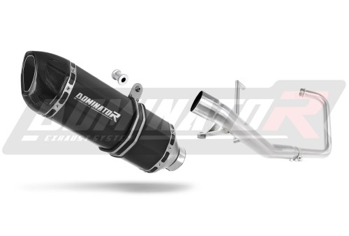 komplette Auspuffanlage mit Schalldämpfer DOMINATOR Full System HP1 schwarz passend für Yamaha YBR 125 2009  2018