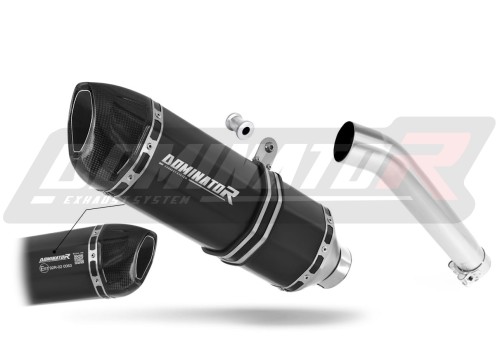 Auspuff Schalldämpfer DOMINATOR homologiert HP1 schwarz passend für Yamaha YZF 600 R Thundercat 1996  2006