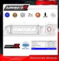 Auspuff Schalldämpfer DOMINATOR HP1 schwarz passend für Aprilia Pegaso 650 1997  2000 4