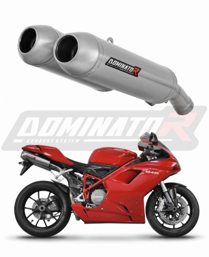 Auspuff Schalldämpfer DOMINATOR OVR passend für Ducati 848 2008  2013
