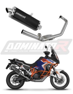 KTM 1290 Super Adventure 2021 - 2024 Auspuffanlagen Schalldämpfer P7 BLACK + dB killer medium