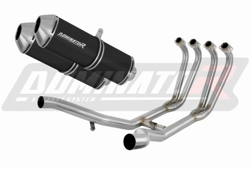 komplette Auspuffanlage mit Schalldämpfer DOMINATOR Full System OVR schwarz passend für Yamaha XJ 900 Diversion 1994  2003