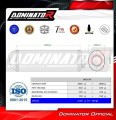 Auspuff Schalldämpfer DOMINATOR OVR schwarz passend für Yamaha TRX 850 1995  2000 2