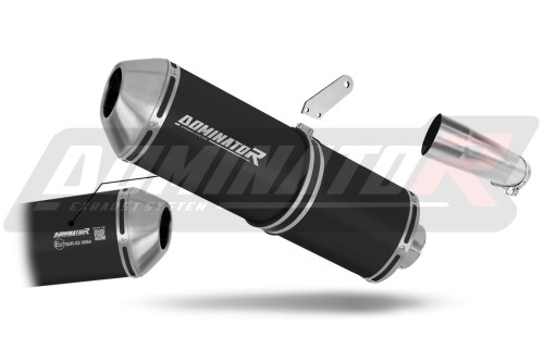 Auspuff Schalldämpfer DOMINATOR homologiert OVR schwarz passend für Yamaha FZ8 FAZER 2010  2016
