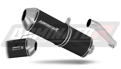 Auspuff Schalldämpfer DOMINATOR homologiert OVR schwarz passend für Yamaha FZS FAZER 600 1998  2003