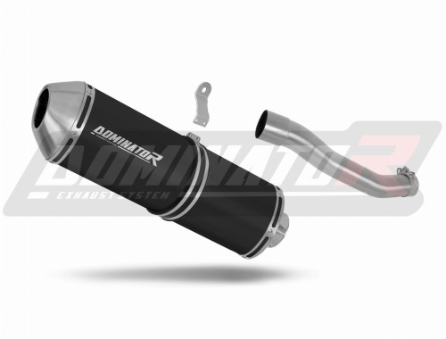 Auspuff Schalldämpfer DOMINATOR OVR schwarz passend für Suzuki DR 800 S / BIG RIGHT SIDE