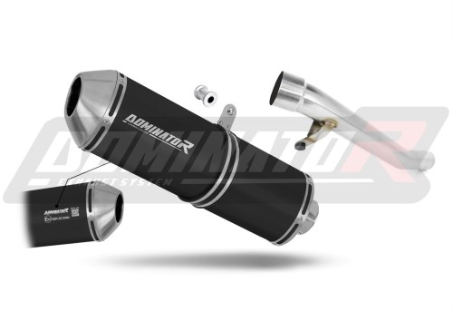 Auspuff Schalldämpfer DOMINATOR homologiert OVR schwarz passend für SUZUKI GSX 750 INAZUMA 1997  2003