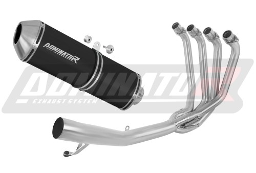 komplette Auspuffanlage mit Schalldämpfer DOMINATOR Full System OVR schwarz passend für Suzuki GSF 650 BANDIT N / S 2007  2016