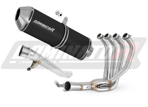 komplette Auspuffanlage mit Schalldämpfer DOMINATOR Full System OVR schwarz passend für Suzuki GSF 650 BANDIT N / S 2005  2006