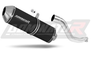 Suzuki DR 125 Schalldämpfer Auspuff OVR BLACK + dB killer